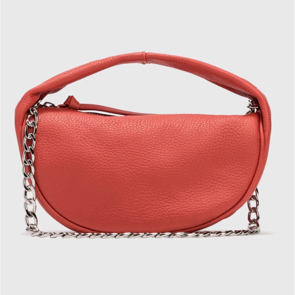 BY FAR Baby Cush Bag in Coral Red